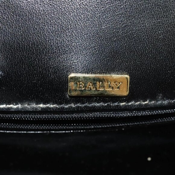 BALLY Shoulder Bag Leather Black Auth - Picture 6 of 16